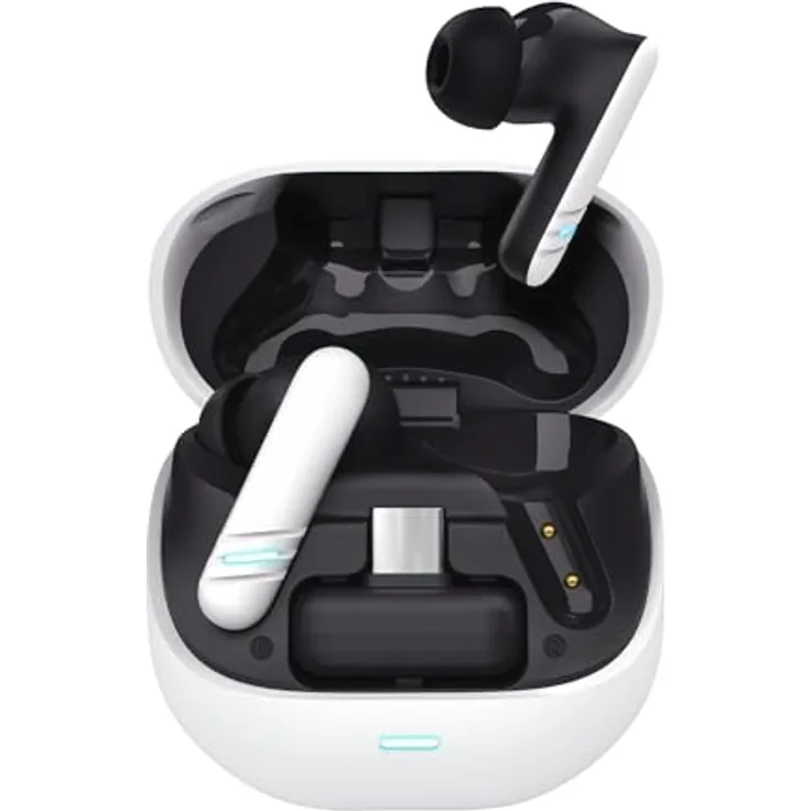 Trust GXT 409 Oxxie, True Wireless Stereo (TWS) Gaming Kopfhörer mit 100 - 10000 Hz Frequenzbereich, weiß