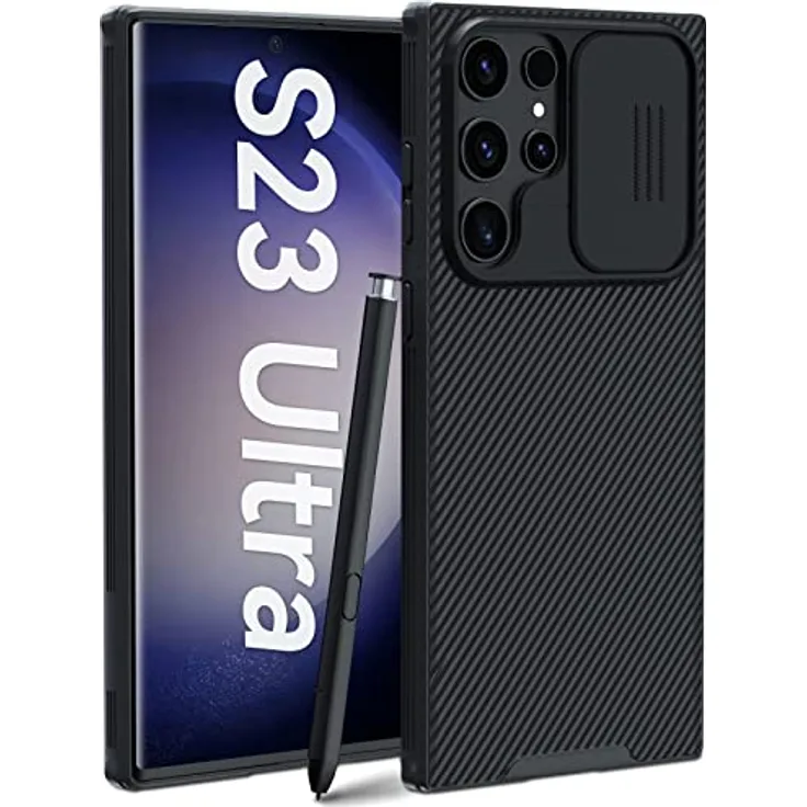 Nillkin Samsung Galaxy S23 Ultra TPU Cover - Schwarze Handyhülle mit stoßfestem Schutz