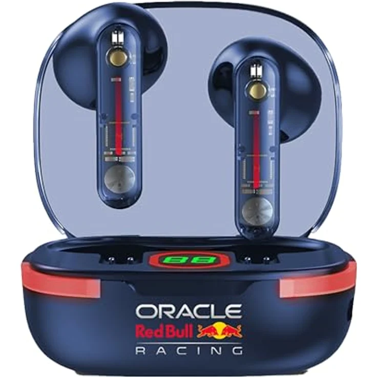 Oracle Red Bull Racing RB-EB190, Bluetooth In-Ear Kopfhörer mit ENC Noise Cancelling, 13mm Treiber, USB-C Ladecase, 3–4h Akkulaufzeit, 10m Reichweite – Bild 2