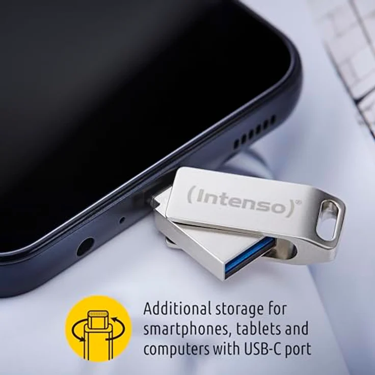 Intenso cMobile Line 64GB Dual USB-Stick USB 3.1 Type-C silber – Bild 3
