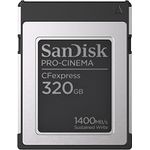 SanDisk PRO-CINEMA CFexpress-Type-B-Speicherkarte 320 GB (Für den Einsatz von Kinokameras mit CFexpress-Technologie, 8K Aufnahmen, bis zu 1.700 MB/s Lesen, Sturzresistenz von bis zu 1 Meter Höhe)