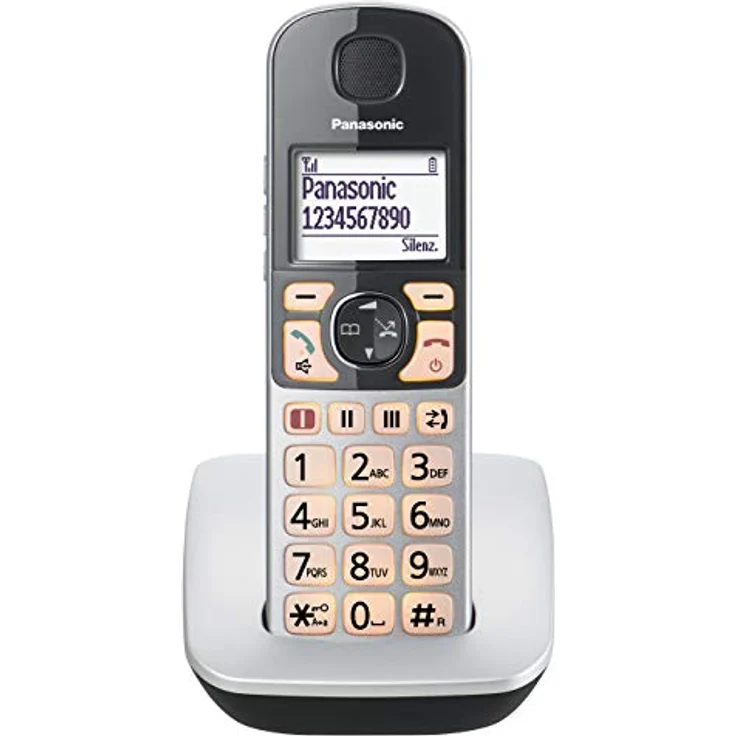 Panasonic KX-TGE510JTS Telefon DECT Anrufer-Identifikation Silber Telefon – Bild 4