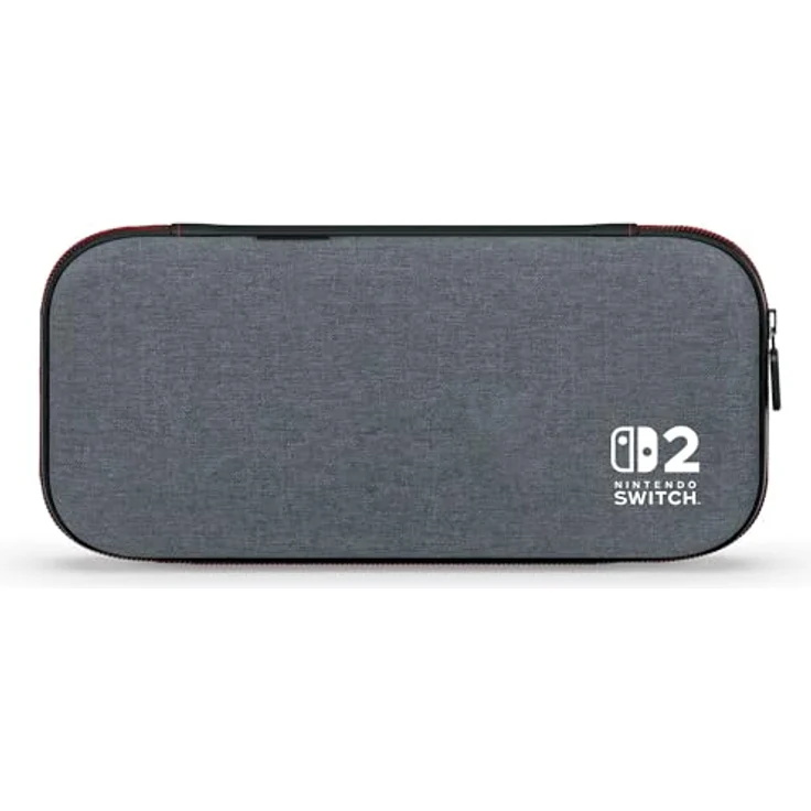 PowerA Slim Case für Nintendo Switch 2 - Dunkles Heidengrau, offiziell lizenziert, Schutzhülle mit Platz für 10 Softwarekarten, gepolstertem Displayschutz und integriertem Standfuß – Bild 1