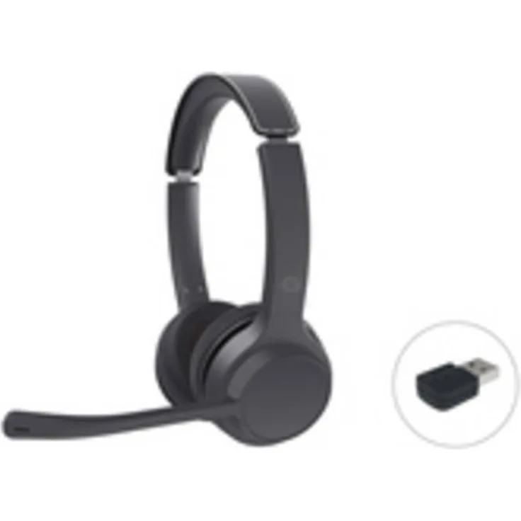 Conceptronic POLONA04BA, Wireless Bluetooth Kopfhörer mit USB-Audio-Adapter, schwarz