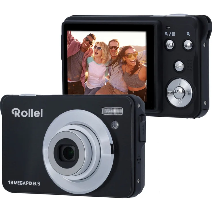 Rollei Compactline 880 Kompaktkamera (18 MP, 8x opt. Zoom) - Einfachste Handhabung, schwarz