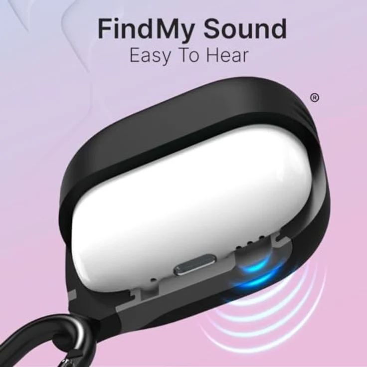 Catalyst Wasserdichtes Case für Apple AirPods, IP-67 zertifizierte Schutzhülle mit Karabiner, Schwarz – Bild 8