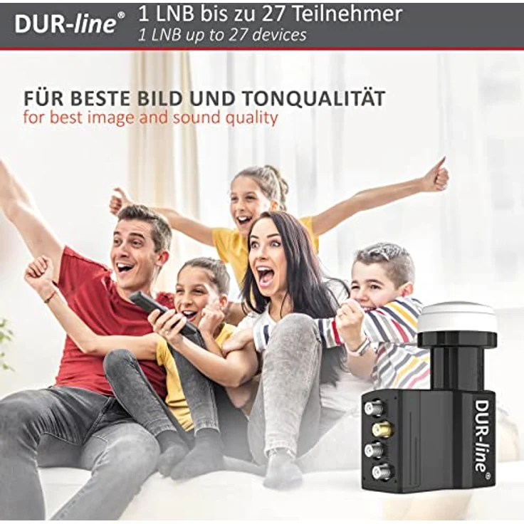 DUR-line UK 124-3L - 24x Unicable +3X Legacy - dCSS LNB - Einkabelsystem für 27 Teilnehmer - Wetterfest - HD,4K,8K,3D Ready – Bild 5
