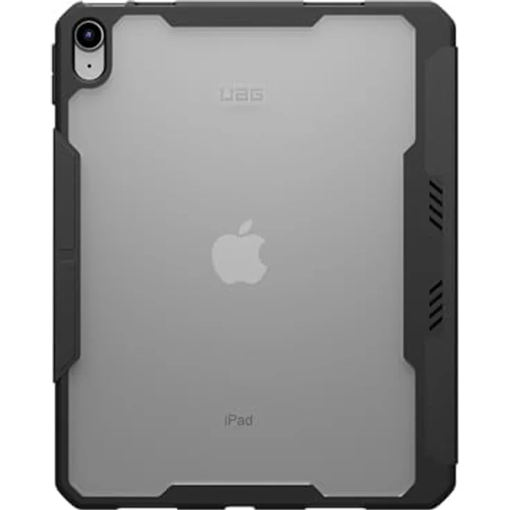URBAN ARMOR GEAR Essential Folio Case Apple iPad 10,9 Zoll (10. Generation 2022) Hülle [Wake/Sleep Funktion, Apple Pencil/Logitech Crayon Stift-Halter, Standfunktion] Ice/schwarz (transparent) Tablet-Tasche – Bild 2