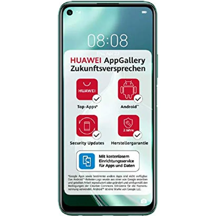 HUAWEI P40 lite 5G Dual-SIM Smartphone BUNDLE (16,51cm(6,5 Zoll), 128 GB ROM, 6 GB RAM, Android 10.0 AOSP ohne Google Play Store, EMUI 10.1.1) Crush Green, 30 Monate Garantie – Bild 1