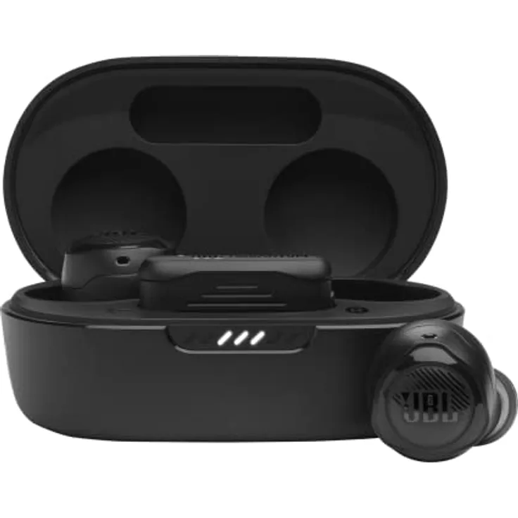 JBL Quantum Air TWS – True Wireless Gaming Ohrhörer mit QuantumSurroundSound, Bluetooth und Beamforming Mikrofonen – Bis zu 24 Stunden Akkulaufzeit – Schwarz
