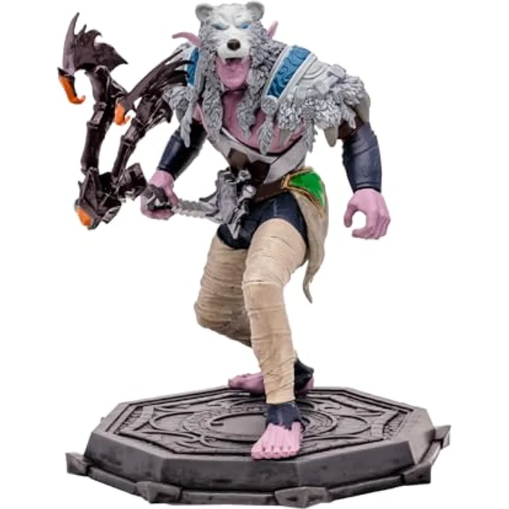 McFarlane World of Warcraft Actionfigur Night Elf: Druid/Rogue 15 cm, beweglich und detailreich, inklusive Base, in bedruckter Fensterbox geliefert – Bild 5