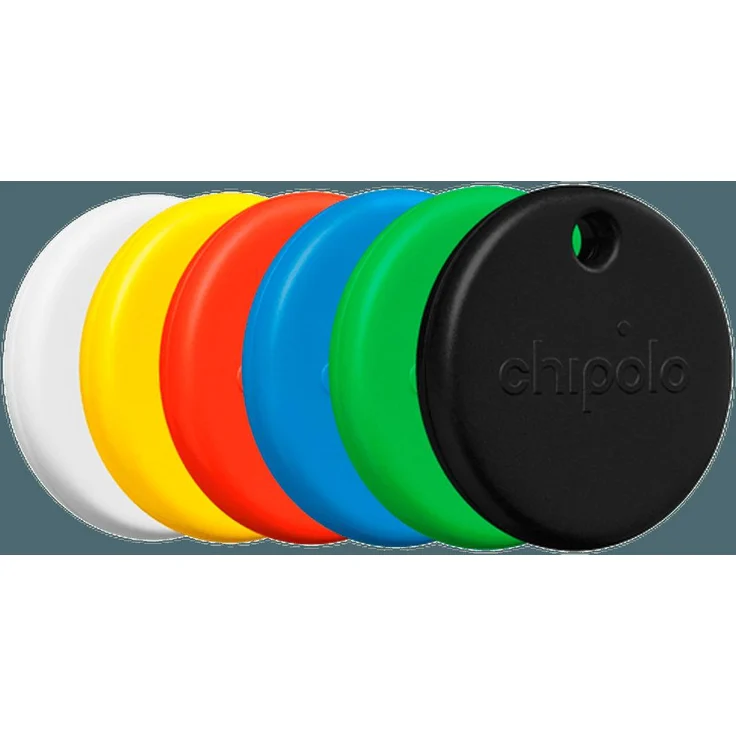 Chipolo POP 6-Pack, Tracker für Android und iOS, Lauter 120-Dezibel-Signal, Mehrfarbig, Kompatibel mit Apple Find My und Google Find My Device