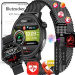 Fohatu Smartwatch 𝐛𝐥𝐮𝐭𝐳𝐮𝐜𝐤𝐞𝐫 𝐛𝐥𝐮𝐭𝐳𝐮𝐜𝐤𝐞𝐫𝐦𝐞𝐬𝐬𝐮𝐧𝐠 EKG 𝐃𝐢𝐚𝐛𝐞𝐭𝐞𝐬 in Pink - Fitness Tracker Mit Blutfette Harnsäure Blutdruck
