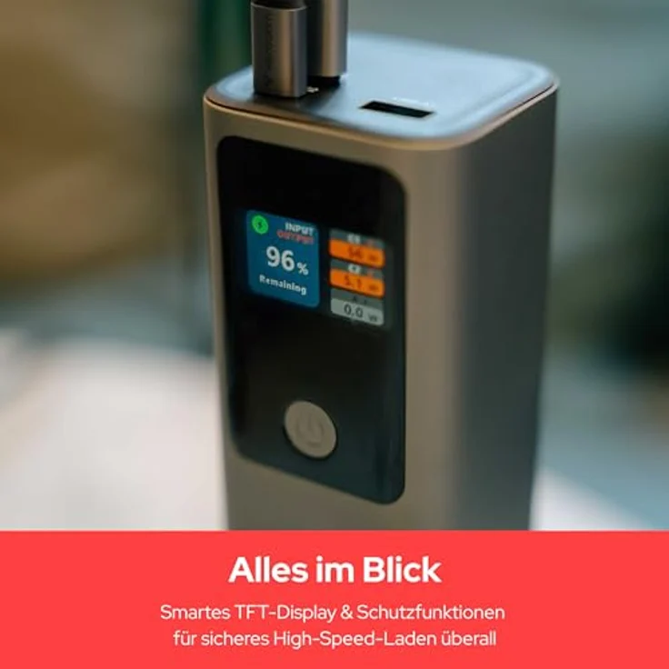 Verbatim Charge 'N' GO Power Bank 27000mAh, 187.5W, Grau – Bild 5