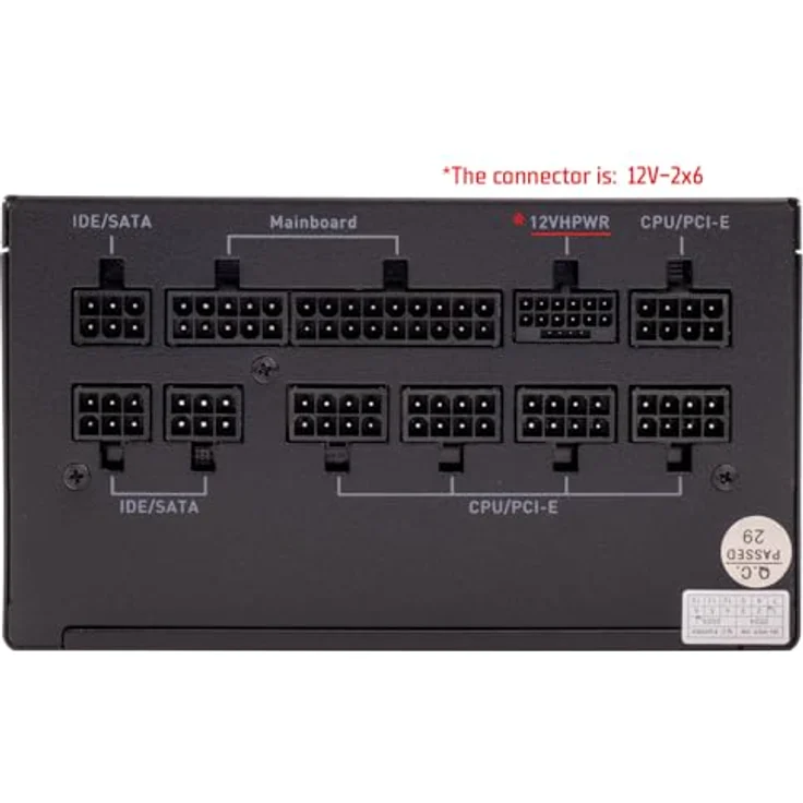 iTek Netzteil GBI750-750W 80Plus Gold, ATX 3.1, 140mm FDB Lüfter, modular mit japanischen Kondensatoren – Bild 4