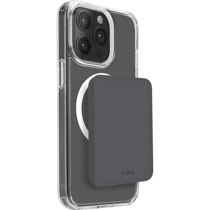 Puro Powerbank Mini Power Mag, 4200 mAh, 15 W, kabelloses Laden, Grün