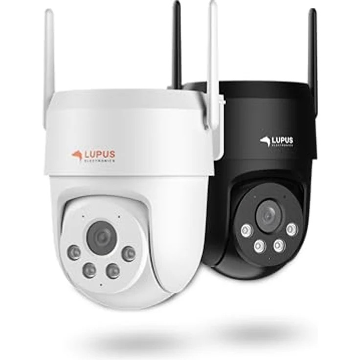 Lupus Electronics LE213 Alarmkamera, 3 MP mit KI-Objektverfolgung, WLAN 6, Täteransprache, Flutlicht und Sirene, schwarz – Bild 4