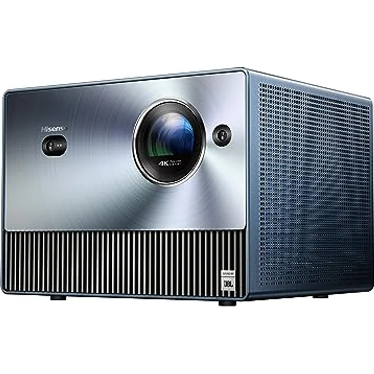 Hisense C1 Smart Mini Projektor 4K UHD Trichroma (65-150 Zoll), Dolby Vision, Dolby Atmos, JBL Lautsprecher, VIDAA U6, Airplay, 4K Upscaling, Filmmaker Modus, Game Modus, Silber – Bild 1