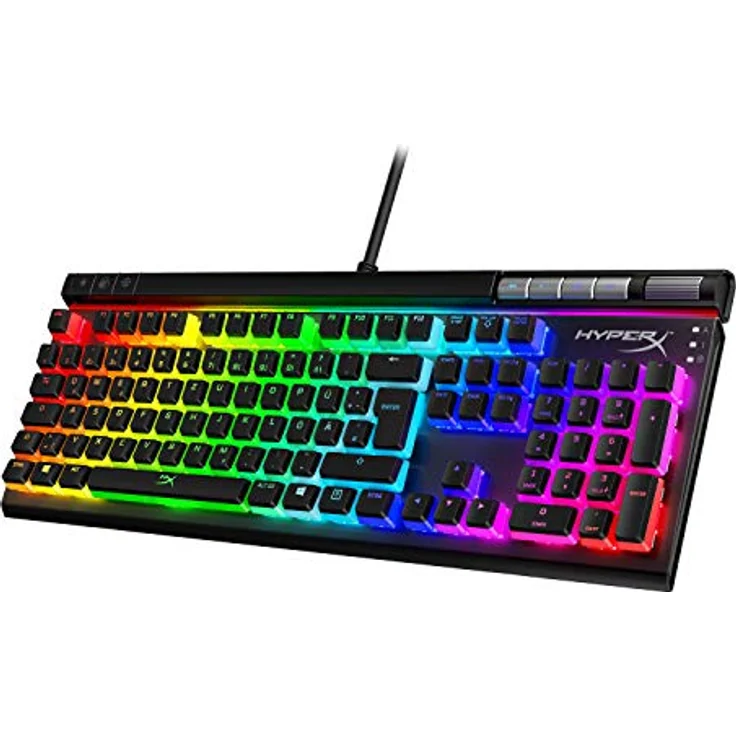 HyperX Pudding Keycaps – Vollständiger Tastensatz– ABS – DE Layout – OEM Profil – Schwarz – Bild 2
