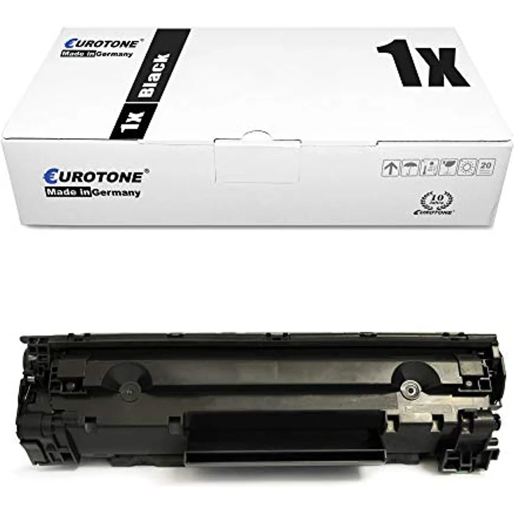 Eurotone kompatibler Toner CB435A (35A) für HP Laserjet P 1005/1006/1007/1008, Schwarz, ca. 1.500 Seiten – Bild 1