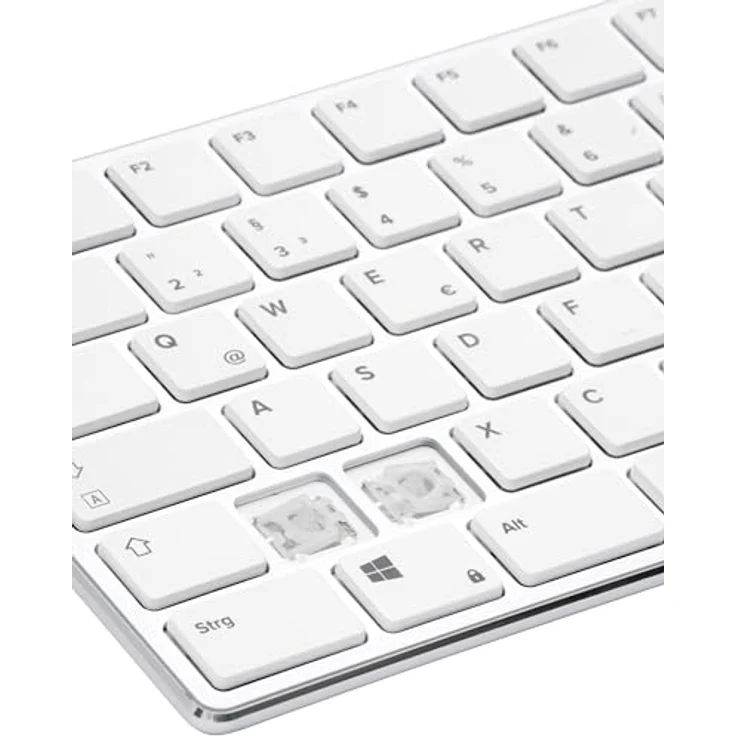 Speedlink RIVA Slim Metal Scissor Keyboard, Kabelgebunden, Weiß, DE Layout, ergonomisches Design mit Scissor-Switches – Bild 4