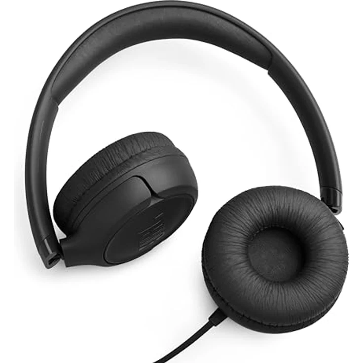 JBL Tune 530, kabelgebundene On-Ear-Kopfhörer mit Mikrofon, JBL Pure Bass Sound, EQ-Presets, faltbares Design, kabelsalatfreies Kabel, Schwarz – Bild 4