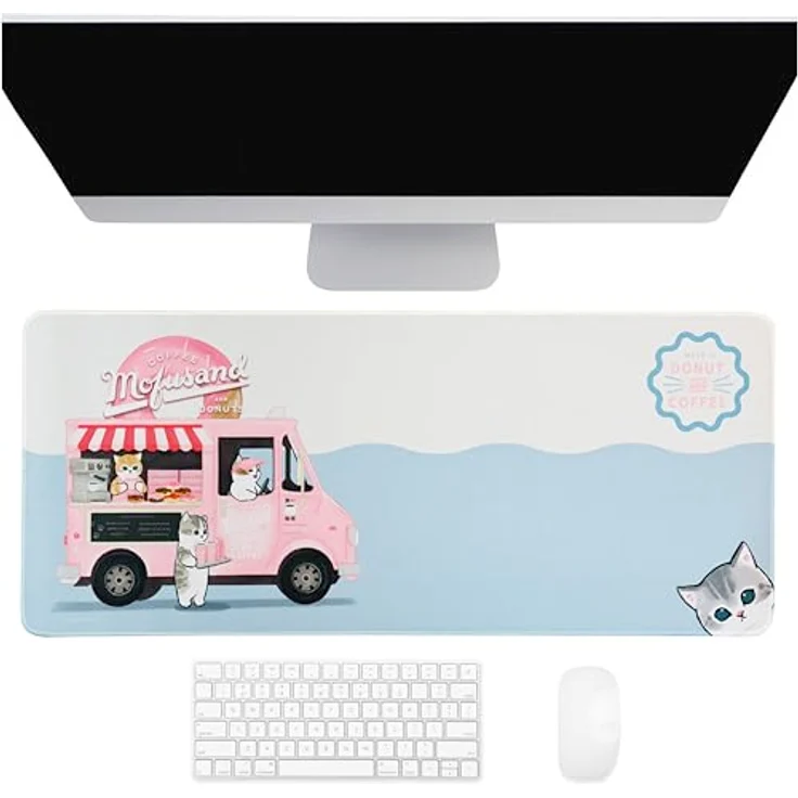 Blue Sky Designs Gaming Mauspad Mofusand, XXL Mousepad mit offizieller Lizenz, 70 x 30 cm – Bild 1