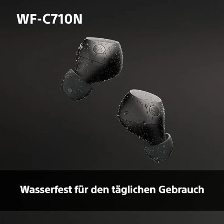 Sony WF-C710N True Wireless In-Ear Kopfhörer Schwarz mit ANC, Bluetooth 5.3, 21,5h Laufzeit, Spritzwasserschutz – Bild 9