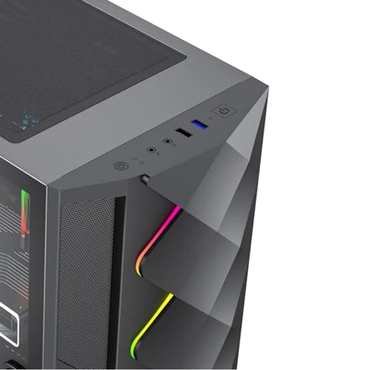 GameMax Diamond BK 7795, Gaming-PC mit AMD Ryzen 5 5500, 16 GB RAM, 1 TB SSD, NVIDIA GeForce RTX 5050, Schwarz – Bild 6