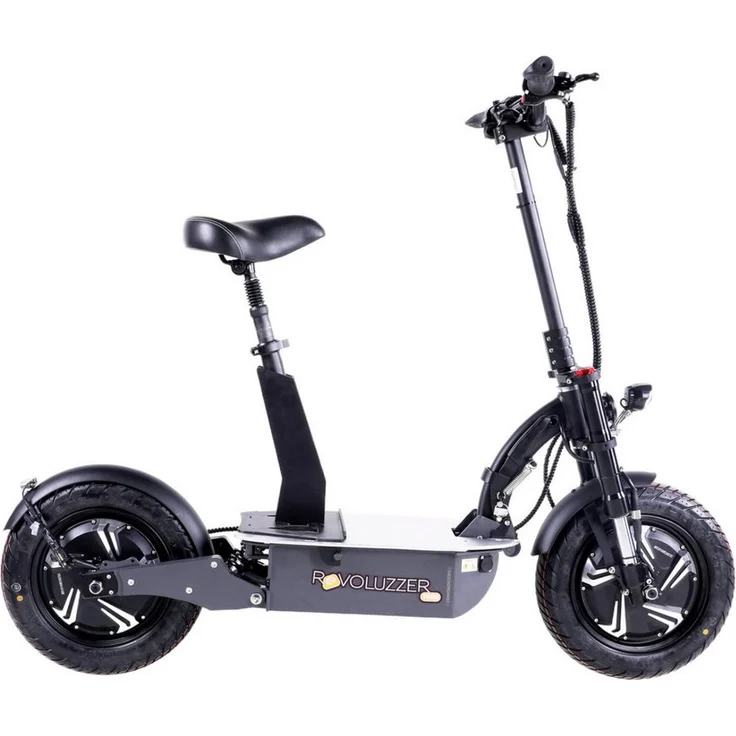 ENEWAY E-Scooter Der Revoluzzer 4.0 - 45 km/h 48V 30Ah Lithium Akku Pro Twin, 45,00 km/h, 2 Motoren, je vorne und hinten verbaut, schwarz