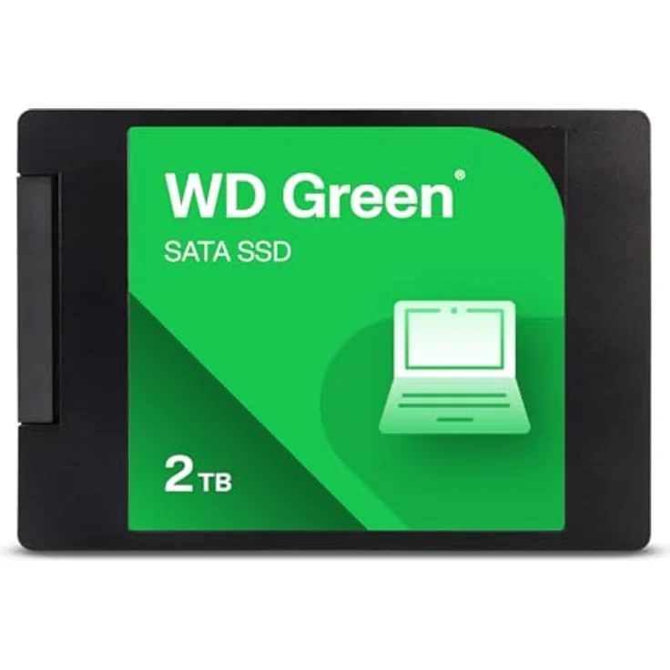 WD Green SATA SSD 2TB, 2.5 Zoll, schnelle Leserate bis 6 Gbit/s, kompakt, kosteneffiziente Speicherlösung – Bild 1