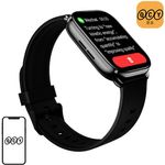 QCY WATCH GS, Smartwatch mit 2,02" TFT HD-Display, 300mAh Akku, IPX8 wasserbeständig, schwarz