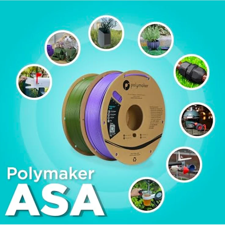 Polymaker ASA Filament 1.75mm Galaxie Blau, 1kg hitze- und wetterbeständig, für funktionale 3D-Druckteile – Bild 4