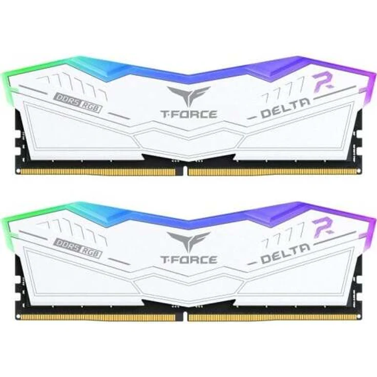 Team Group Delta White RGB DDR5 6000MHz, 32GB (2x16GB) CL30 Dual, AMD EXPO & Intel XMP, Weiß