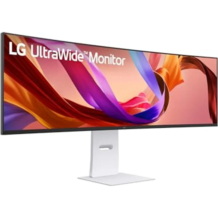 LG UltraWide 49U950A-W Curved Monitor, 49", DQHD (5120x1440), 144Hz, Nano IPS, HDR10, 1ms MBR, G-SYNC, FreeSync Premium, USB-C 90W, Weiß – Bild 3