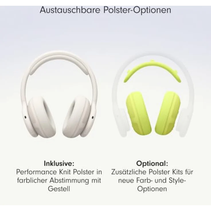 Beats 360, Over-Ear Kopfhörer mit Geräuschunterdrückung, schweiß- und wasserbeständig, austauschbare Wolkefarbene Performance-Polster aus Strickgewebe – Bild 4
