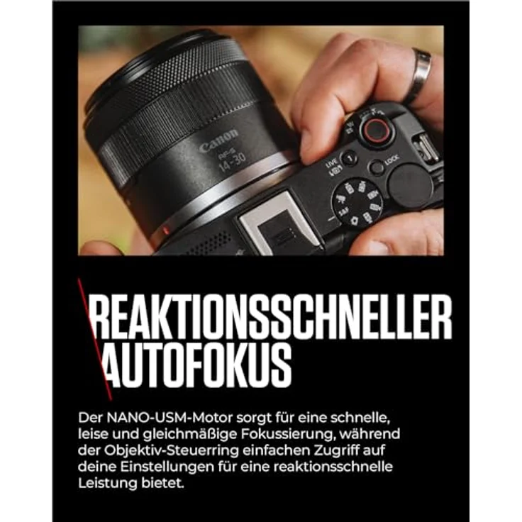 CANON RF-S 14-30mm F4-6.3 IS STM PZ, Weitwinkel-Objektiv für Canon R-Mount, Schwarz, mit internem Power Zoom und optischem Bildstabilisator – Bild 6