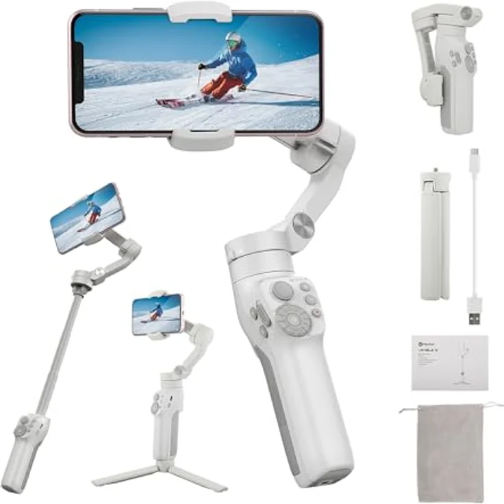 FeiYu Tech Vimble 3, Gimbal für Smartphones mit Gestensteuerung, grau – Bild 2