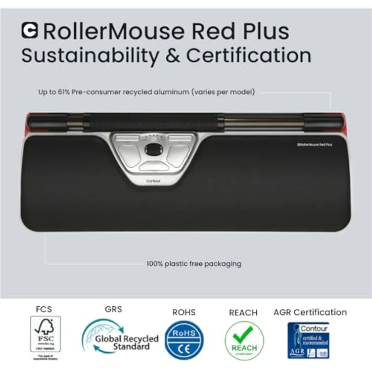 Contour RollerMouse Red Plus + Balance Keyboard PN, Wireless – Bild 5