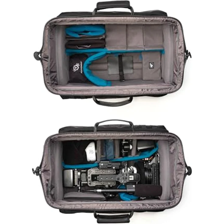 Tenba Trolley Video Cineluxe 24 (V2), professionelle Kameratasche für Camcorder und Kinokameras, schwarz, mit Bluetooth-Tracker und austauschbaren Rädern – Bild 3
