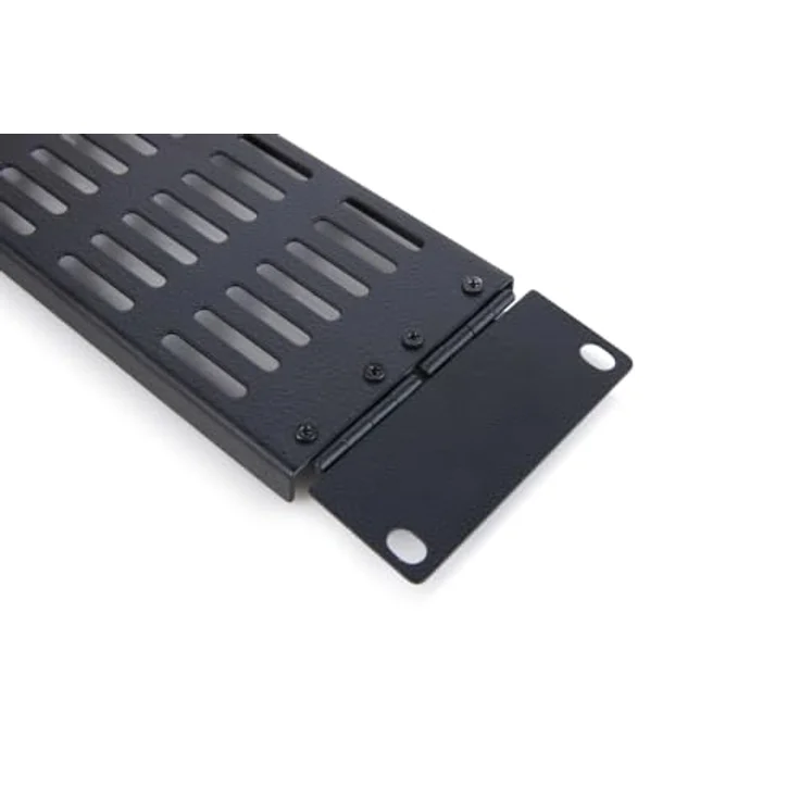 DIGITUS 19 Zoll Blindabdeckung mit Lüftungsschlitzen & Scharnier, modular einsetzbar, 2HE – Bild 5