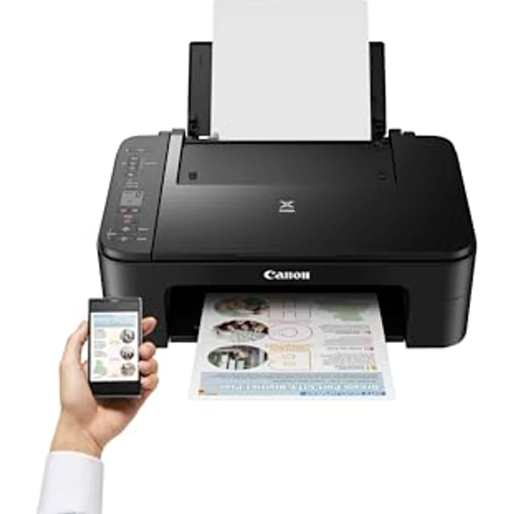 Canon Pixma TS3350 Multifunktionsgerät, WLAN-Drucker, Schwarz mit 1,5-Zoll-Mono-LCD – Bild 3