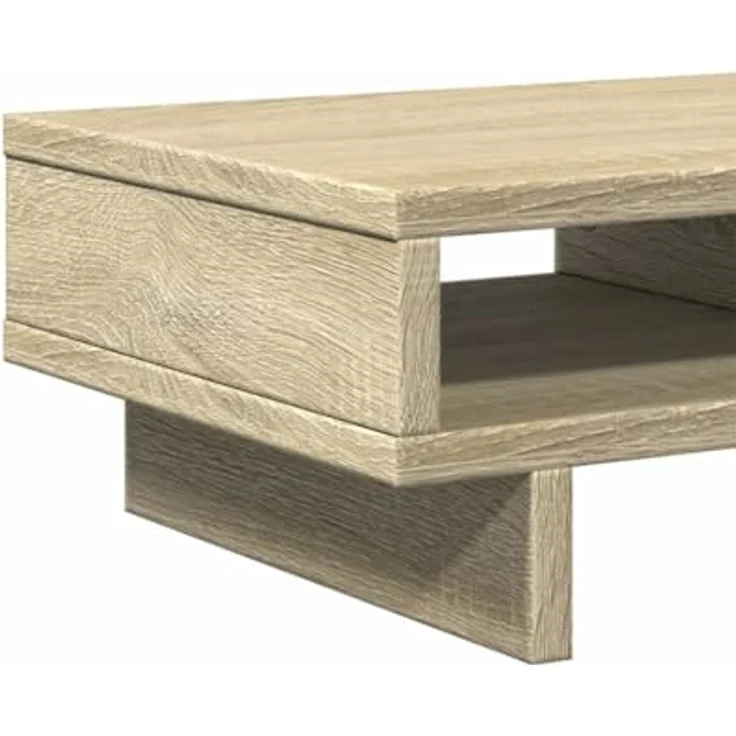 vidaXL Monitorständer Sonoma-Eiche, Holzwerkstoff mit 2 Fächern, 50x27x15 cm, max. Belastbarkeit 25 kg – Bild 7