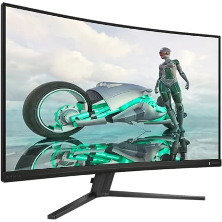 Philips Evnia 32M2C3500L - 32 Zoll QHD Curved Gaming Monitor, 180 Hz, 0.5 ms, FreeSync Premium, HDR10 (2560x1440, 2X HDMI, DisplayPort) dunkel grau, Philips Monitors, Office-Monitor – Bild 1