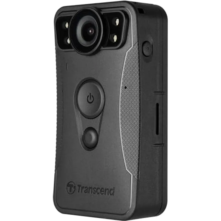 Transcend Bodycam DrivePro 30, Dashcam mit 128GB Speicher, Wi-Fi & Bluetooth, Schwarz
