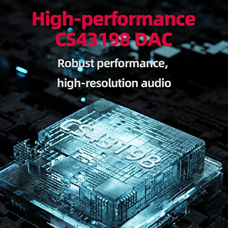FiiO JadeAudio Q11, DAC Kopfhörerverstärker mit DSD256, PCM 32bit/384kHz, 650 mW Ausgangsleistung, 3,5 mm und 4,4 mm Ausgänge, Schwarz – Bild 5