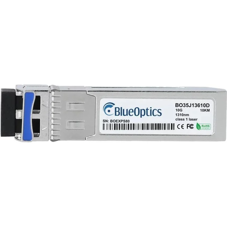 BlueOptics Ubiquiti UACC-OM-SM-10G-D, 10GBASE-LR SFP+ Transceiver mit LC Duplex Anschluss, Silber