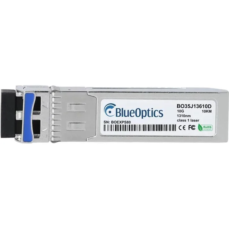 BlueOptics Ubiquiti UACC-OM-SM-10G-D, 10GBASE-LR SFP+ Transceiver mit LC Duplex Anschluss, Silber