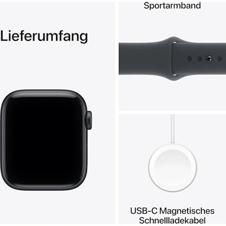 Apple Watch SE 3 Cellular, 40 mm, Aluminiumgehäuse Mitternacht, Sportarmband Mitternacht - S/M – Bild 6
