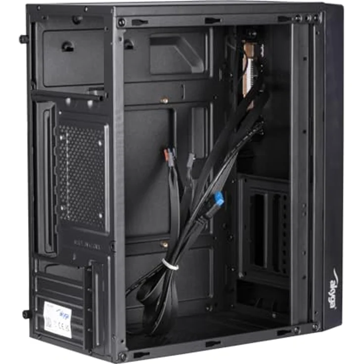 Akyga AK36BK, Micro Tower PC-Gehäuse in Schwarz, kompatibel mit Micro ATX, Flex ATX und Mini ITX, Platz für 3 Festplatten, 2 x USB 3.0/2.0 Anschlüsse – Bild 6